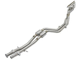 aFe 48-36316-YC FITS: Twisted Steel Long Tube Headers w/ Mid Pipes (Catted) 96-99 BMW M3 L6-3.2L S52 Headers & Manifolds