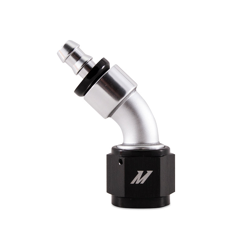 Mishimoto MMFT-10AN-45 FITS: Fittings FITS: Push-On Swivel End Hose Fitting, 45 Degrees -10AN Fittings