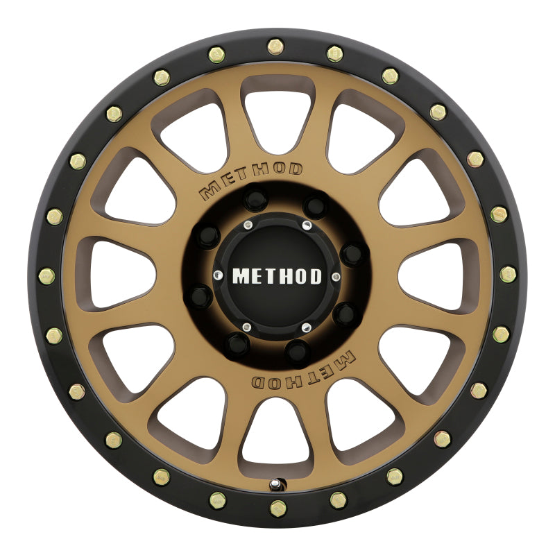 Method Wheels MR30578580900 FITS:Method MR305 NV 17x8.5 0mm Offset 8x6.5 130.81mm CB Method Bronze/Black Street Loc Wheel Wheels Cast