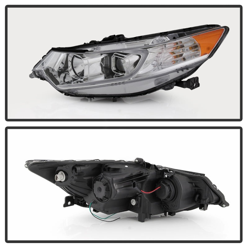 SPYDER 9042225 FITS:xTune 09-14 Acura TSX Projector Headlights Light Bar DRL Chrome (PRO-JH-ATSX09-LB-C) Headlights