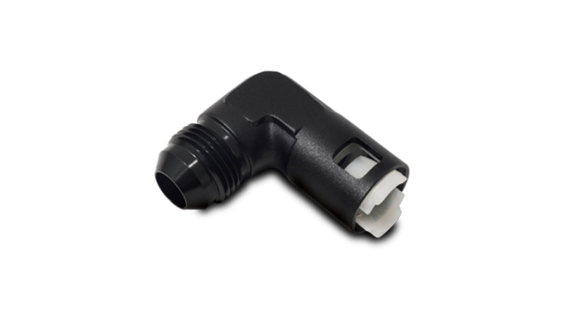 Vibrant 16922 FITS: 90 Degree Aluminum AN to Female Quick Connect -8AN 0.375in Hose Size Aluminum Tubing