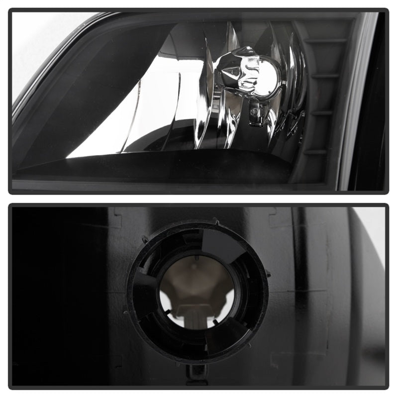 SPYDER 5014184 FITS:xTune Ford F150 97-03 Crystal Headlights w/ Clear LED Corners Black HD-ON-FF15097-LED-SET-BK Headlights