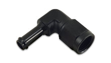 Load image into Gallery viewer, Vibrant 12027 FITS: -8AN to 3/8in Hose Barb 90 Degree Adapter Anodized Black Fittings