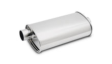 Load image into Gallery viewer, Vibrant 1107 FITS: StreetPower Oval Muff 5in x 9in x 15in long body 3in inlet I.D. x 3in outlet Offset-Center Muffler
