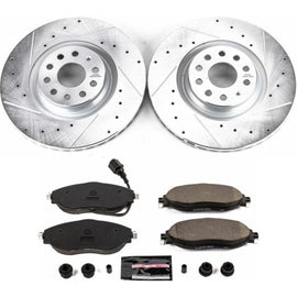 PowerStop K7175 FITS:Power Stop 15-21 Volkswagen GTI Front Z23 Evolution Sport Brake Kit Brake Kits Performance D&S