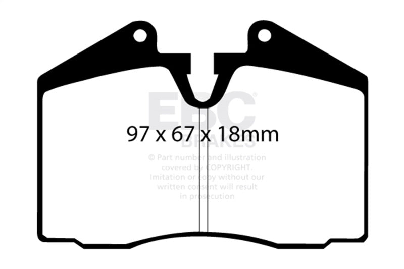EBC DP4612R FITS: 89-95 Ferrari 348 3.4 Yellowstuff Front and Rear Brake Pads Brake Pads Performance