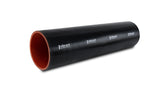 Vibrant 27051 FITS: 4 Ply Reinforced Silicone Straight Hose Coupling 1.75in I.D. x 12in long (BLACK) Silicone Couplers & Hoses