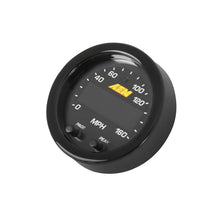 Load image into Gallery viewer, AEM 30-0313 FITS: X-Series 0-160 MPH Black Bezel w/ Black Face GPS Speedometer Gauge Gauges