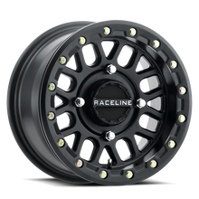 Load image into Gallery viewer, Raceline A93B-56056+40 FITS: A92B Podium 15x6in / 4x156 BP / 40mm Offset / 132.5mm Bore Satin Black Beadlock Wheel Wheels Cast