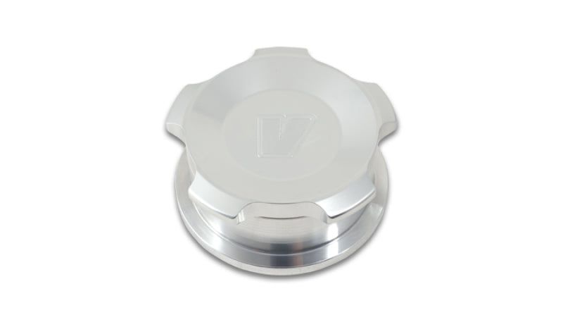 Vibrant 11288 FITS: 1.5in OD Aluminum Weld Bungs w/ Polished Aluminum Threaded Cap Bungs
