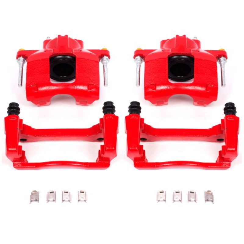 PowerStop S5044 FITS:Power Stop 08-16 Chrysler Town & Country Front Red Calipers w/Brackets Pair Brake Calipers Perf