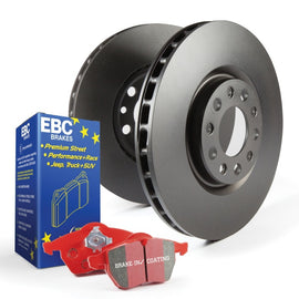 EBC S12KF1208 FITS:Stage 12 Kits Redstuff and RK Rotors Brake Pads Performance