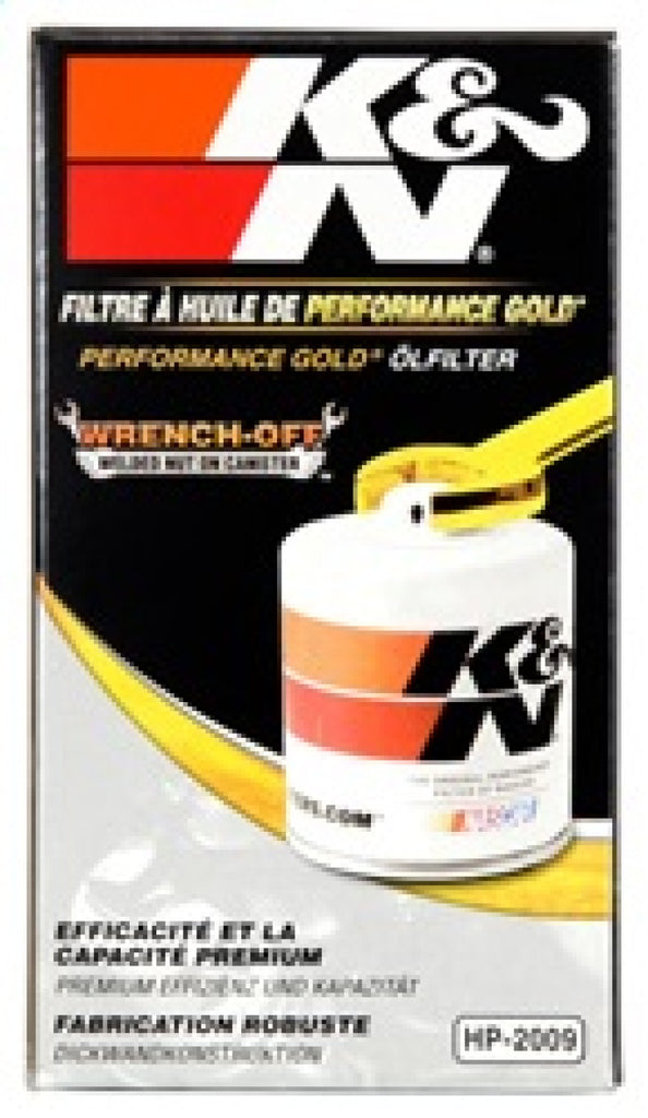 K&N Engineering HP-2009 FITS:K&N 03-05 Neon SRT-4 / Lotus Elise Performance Gold Oil Filter Oil Filters