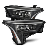 AlphaRex 880874 FITS: 22-23 Toyota Tundra LUXX-Series Headlights Black w/Amber DRL Req 810029 OR 810030 Headlights