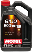 Load image into Gallery viewer, Motul 102898 FITS: 5L Synthetic Engine Oil 8100 5W30 ECO-NERGY Ford 913C Motor Oils