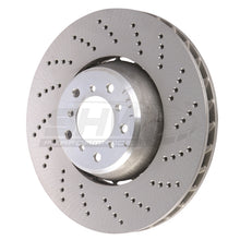 Load image into Gallery viewer, SHW Performance BFR48061 FITS:SHW 06-10 BMW M5 5.0L Right Front Cross-Drilled Lightweight Brake Rotor (34112282806) Brake Rotors Drilled