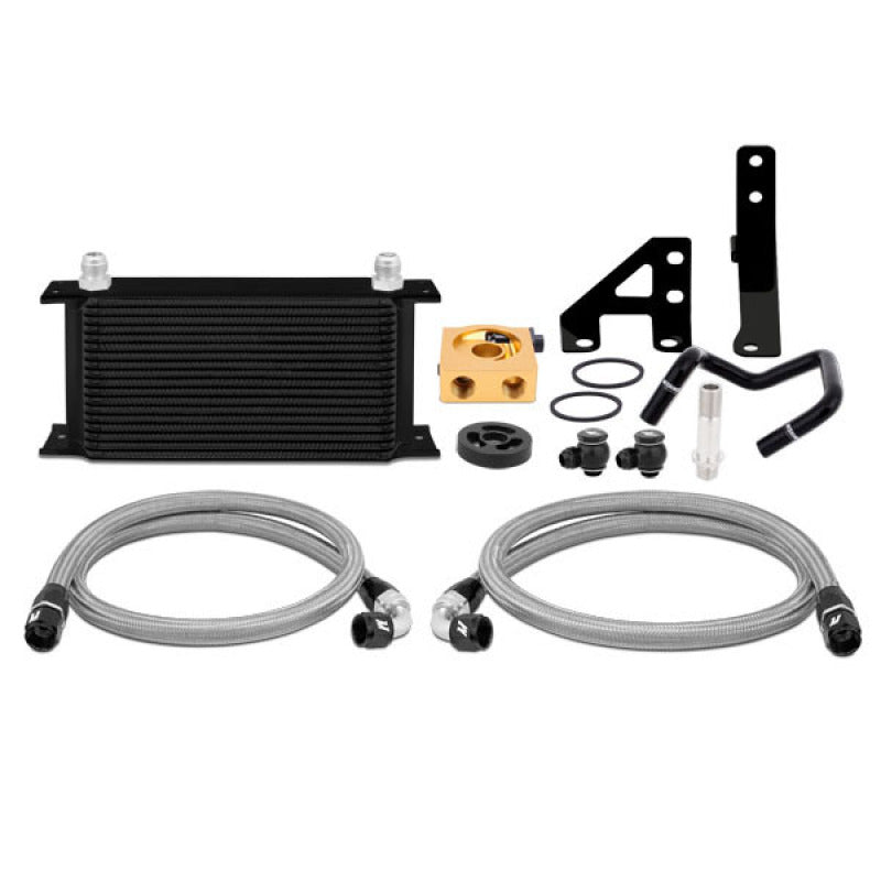 Mishimoto MMOC-WRX-15TBK FITS: Oil Coolers FITS: 2015 Subaru WRX Thermostatic Oil Cooler Kit Black Oil Coolers