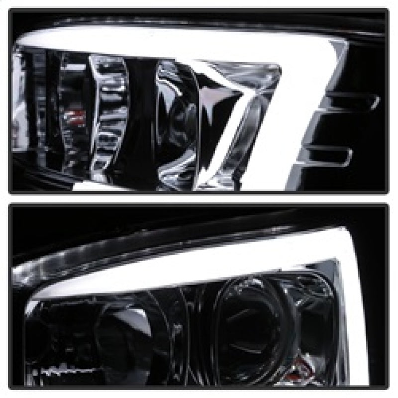 SPYDER 5084620 FITS: GMC Sierra 1500/2500/3500 99-06 V2 Projector Headlights DRL Chrome PRO-YD-CDE00V2-LB-C Headlights