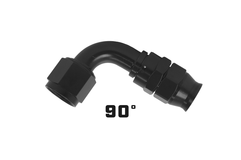Aeromotive 15358 FITS: PTFE Hose End AN-10 90 Deg Black Anodized Fittings