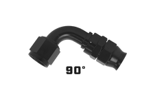 Load image into Gallery viewer, Aeromotive 15358 FITS: PTFE Hose End AN-10 90 Deg Black Anodized Fittings