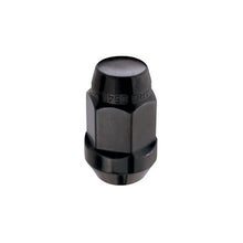 Load image into Gallery viewer, McGard 64015 FITS: Hex Lug Nut (Cone Seat Bulge Style) M12X1.5 / 3/4 Hex / 1.45in. Length (4-Pack) Black Lug Nuts