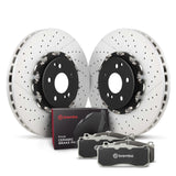 Brembo OE KT00703 FITS: Front Disc Brake Kit Brake Rotors OE