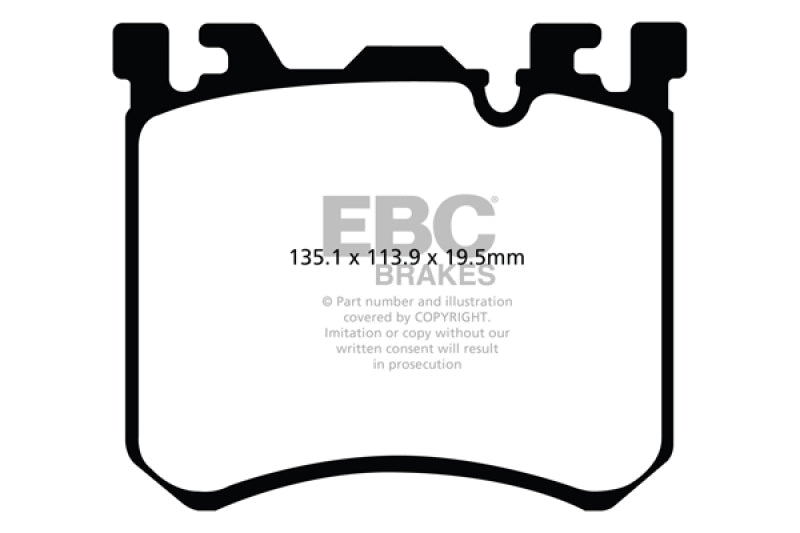 EBC DP42091R FITS: 10+ BMW X5M 4.4 Twin Turbo Yellowstuff Front Brake Pads Brake Pads Performance