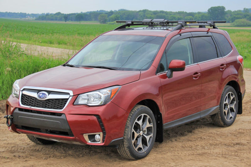 Rally Armor MF28-UR-BLK/RD FITS: 14-18 Subaru Forester Black Mud Flap w/ Red Logo Mud Flaps