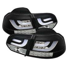 Load image into Gallery viewer, SPYDER 5071767 FITS: Volkswagen Golf/GTI 10-13 G2 Type With Light Bar LED Tail Lights Black ALT-YD-VG10-LED-G2-BK Tail Lights