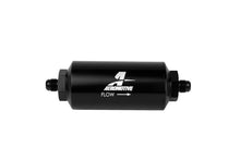 Load image into Gallery viewer, Aeromotive 12345 FITS: In-Line Filter (AN-6 Male) 10 Micron Microglass Element Bright Dip Black Finish Fuel Filters