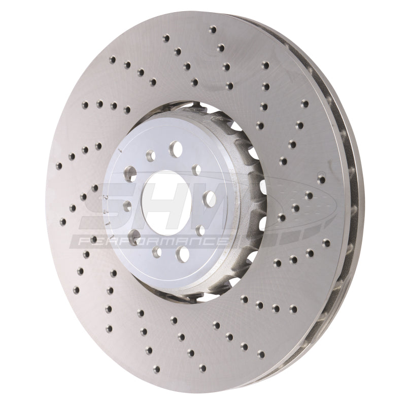SHW Performance BFR43502 FITS: -SHW 20-21 BMW X3 M 3.0L Right Front Cross-Drilled Lightweight Brake Rotor Brake Rotors Drilled