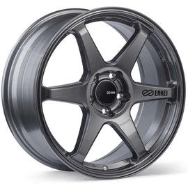 Enkei 539-885-8045GM FITS: T6R 18x8.5 45mm Offset 5x100 Bolt Pattern 72.6 Bore Gloss Gunmetal Wheel Wheels Cast