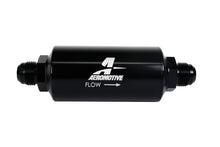 Load image into Gallery viewer, Aeromotive 12385 FITS: In-Line Filter AN -10 size Male 10 Micron Microglass Element Bright-Dip Black Fuel Filters