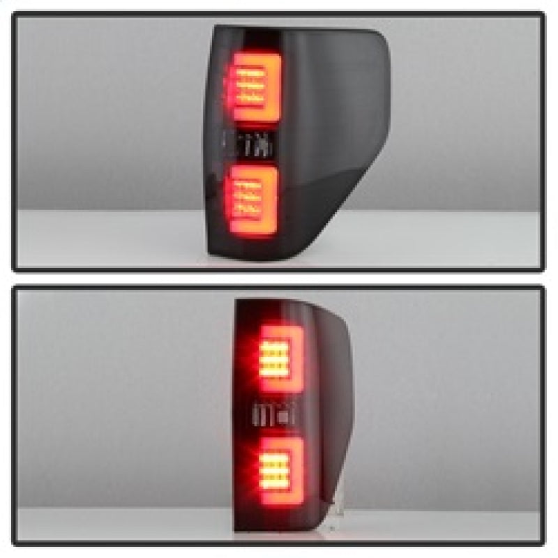 SPYDER 5084217 FITS: 09-14 Ford F150 V2 Light Bar LED Tail Lights Blk Smoke (ALT-YD-FF15009V2-LBLED-BSM) Tail Lights