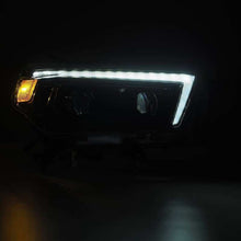 Load image into Gallery viewer, AlphaRex 880756 FITS: 10-13 Toyota 4Runner LUXX LED Proj Headlights Plank Style Alpha Black w/Seq Signal/DRL Headlights