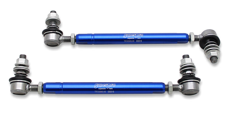 Superpro TRC12200 FITS:SuperPro 2001 Toyota Highlander Limited Front HD Adjustable End Link Set (12mm Studs 254mm-305mm) Sway Bar Endlinks