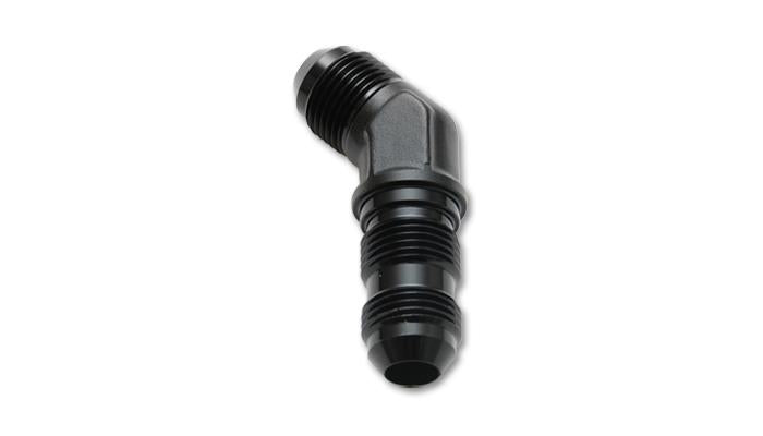 Vibrant 10602 FITS: -6AN Bulkhead Adapter 45 Degree Elbow Fitting Anodized Black Only Fittings