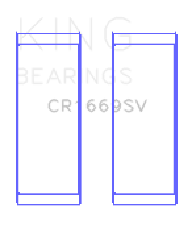 King Engine Bearings CR1669SV FITS:King Volkswagen AZV/CFAC/AWX Connecting Rod Bearing Set Bearings