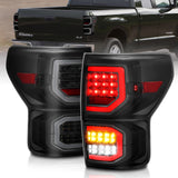 ANZO 311337 FITS: 2007-2013 Toyota Tundra LED Taillights Plank Style Black w/Smoke Lens Tail Lights