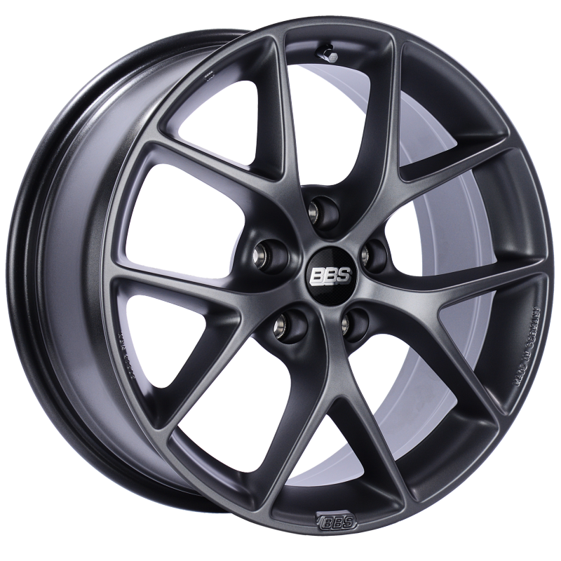 BBS SR014SG FITS: SR 18x8 5x112 ET35 Satin Grey Wheel -82mm PFS/Clip Required Wheels Cast