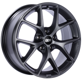BBS SR016SG FITS: SR 18x8 5x112 ET45 Satin Grey Wheel -82mm PFS/Clip Required Wheels Cast