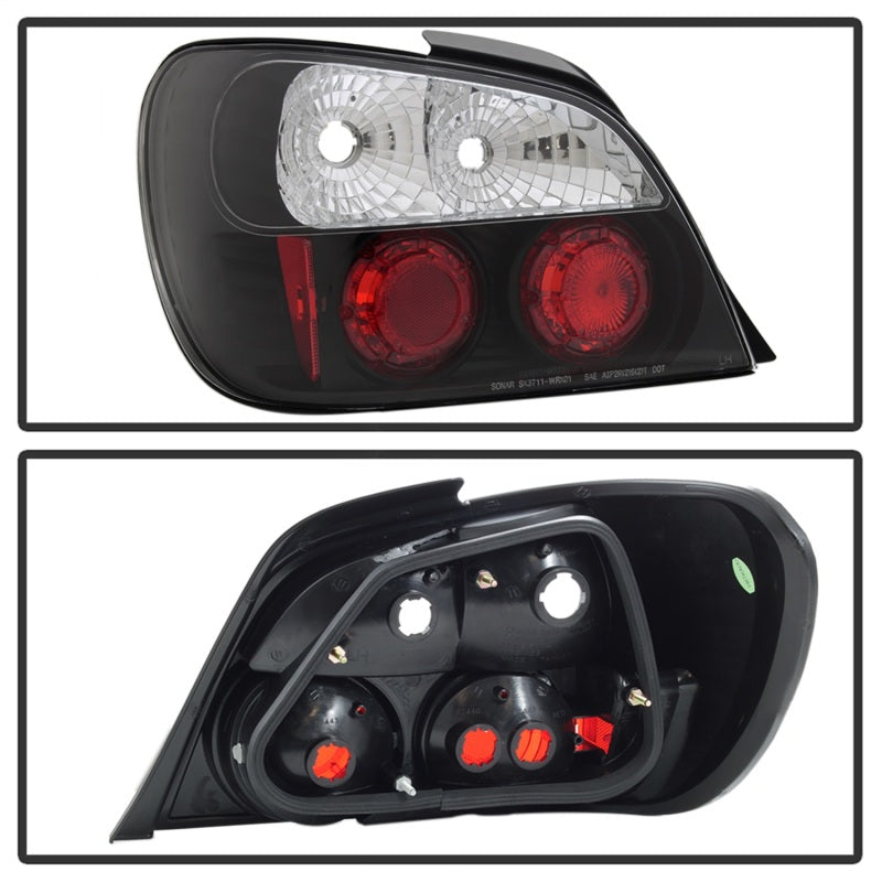 SPYDER 5007193 FITS: Subaru Impreza WRX/Sti 02-03 4Dr (Not Fit Wagon)Euro Style Tail Lights Black ALT-YD-SI01-BK Tail Lights