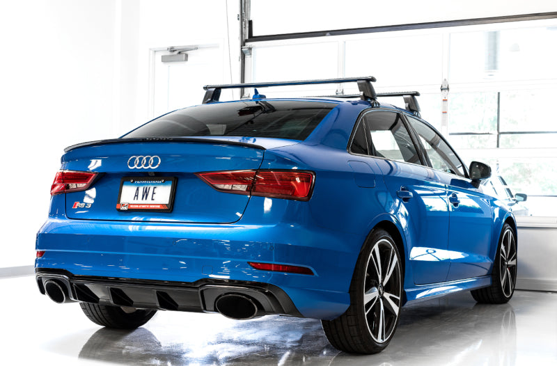 AWE Tuning 3025-33034 FITS: 17-19 Audi RS3 8V SwitchPath Exhaust w/Diamond Black RS-Style Tips Catback