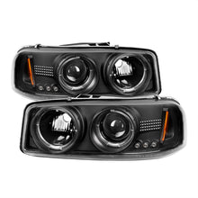 Load image into Gallery viewer, SPYDER 5009357 FITS: GMC Sierra 1500/2500/3500 99-06 Projector Headlights LED Halo LED Black PRO-YD-CDE00-HL-BK Headlights