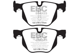 EBC DP42009R FITS: 10-14 BMW X5 3.0 Turbo (35) Yellowstuff Rear Brake Pads Brake Pads Performance