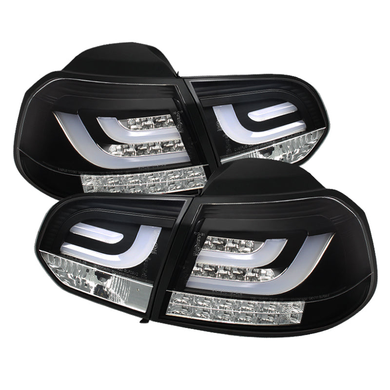 SPYDER 5071767 FITS: Volkswagen Golf/GTI 10-13 G2 Type With Light Bar LED Tail Lights Black ALT-YD-VG10-LED-G2-BK Tail Lights