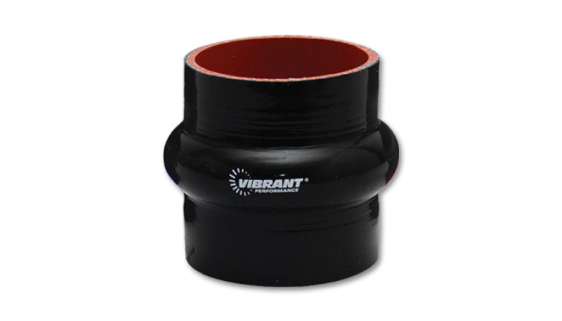 Vibrant 2739 FITS: 4 Ply Reinforced Silicone Hump Hose Connector 5in I.D. x 3in long (BLACK) Silicone Couplers & Hoses