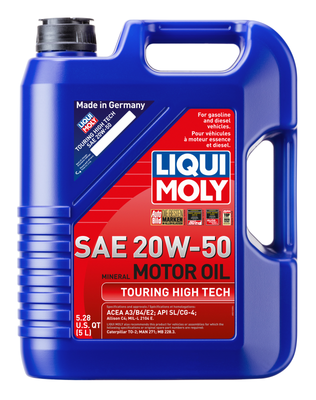 LIQUI MOLY 20114 FITS: 5L Touring High Tech Motor Oil SAE 20W50 Motor Oils