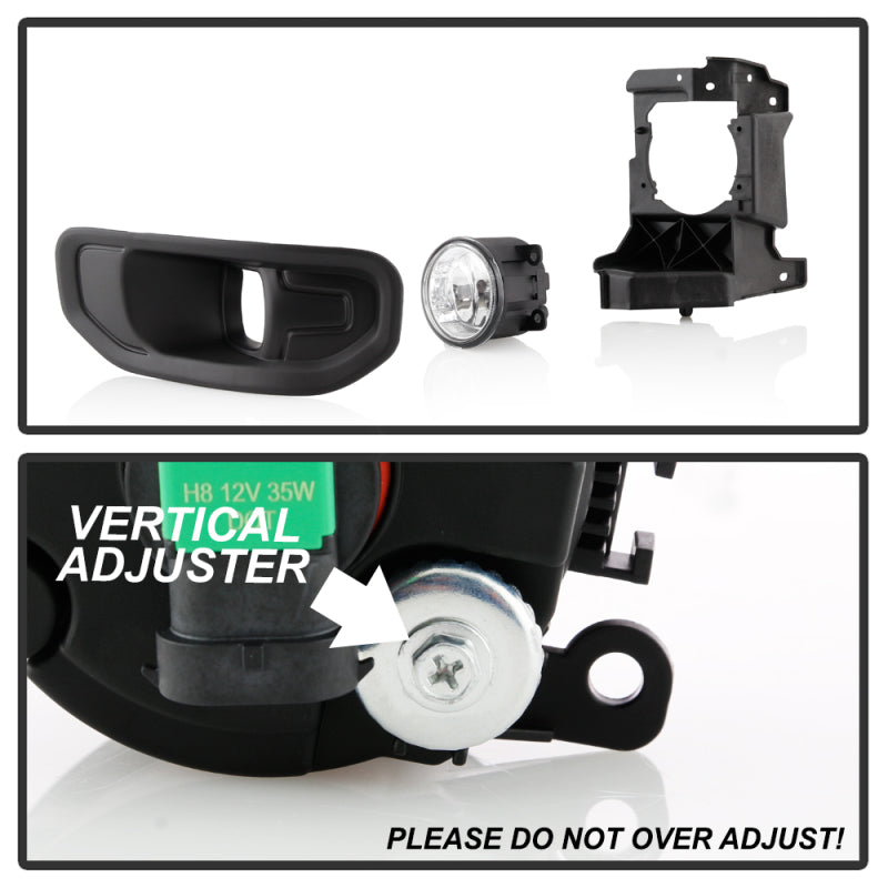 SPYDER 5086990 FITS: 19-20 Dodge Ram 1500 OEM Style Fog Lights w/Universal Switch- Clear (FL-DR19-C) Fog Lights