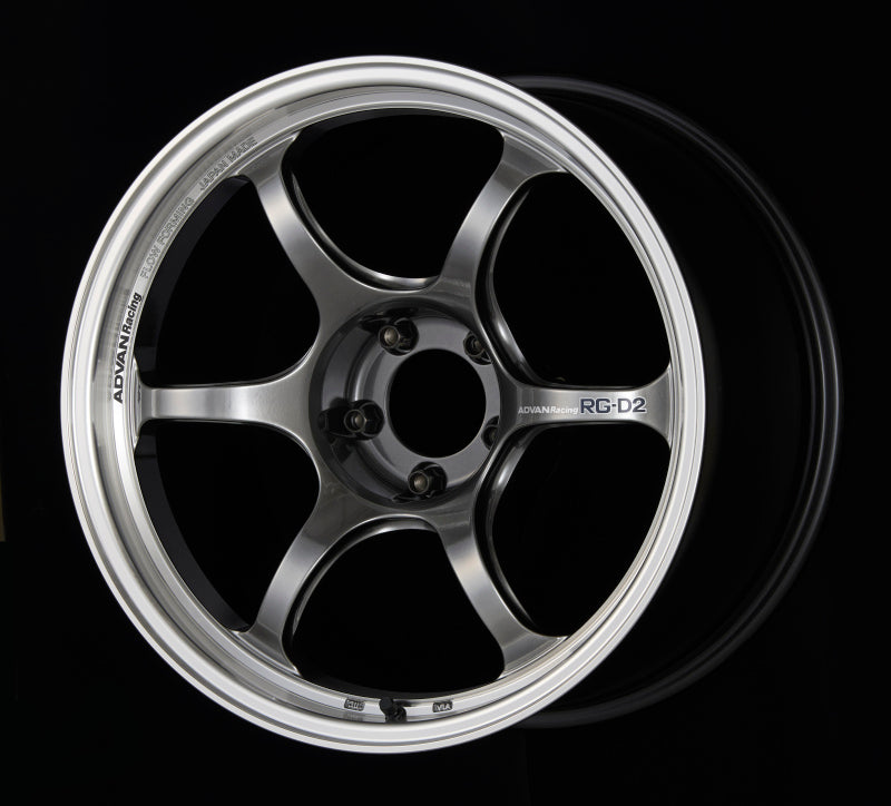 Advan YAT8J22EHB FITS: RG-D2 18x9.5 +22 5-114.3 Machining & Racing Hyper Black Wheel Wheels Cast